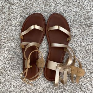 Gold Gladiator Sandals